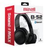Audífonos Bluetooth Maxell Hp-btb52 Over-ear + Mic Negro
